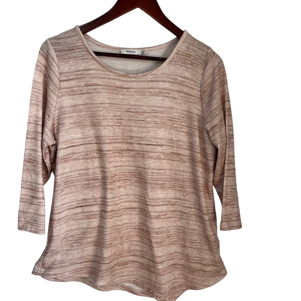 COPY - Ricki’s pale pink 3/4 sleeve top size large